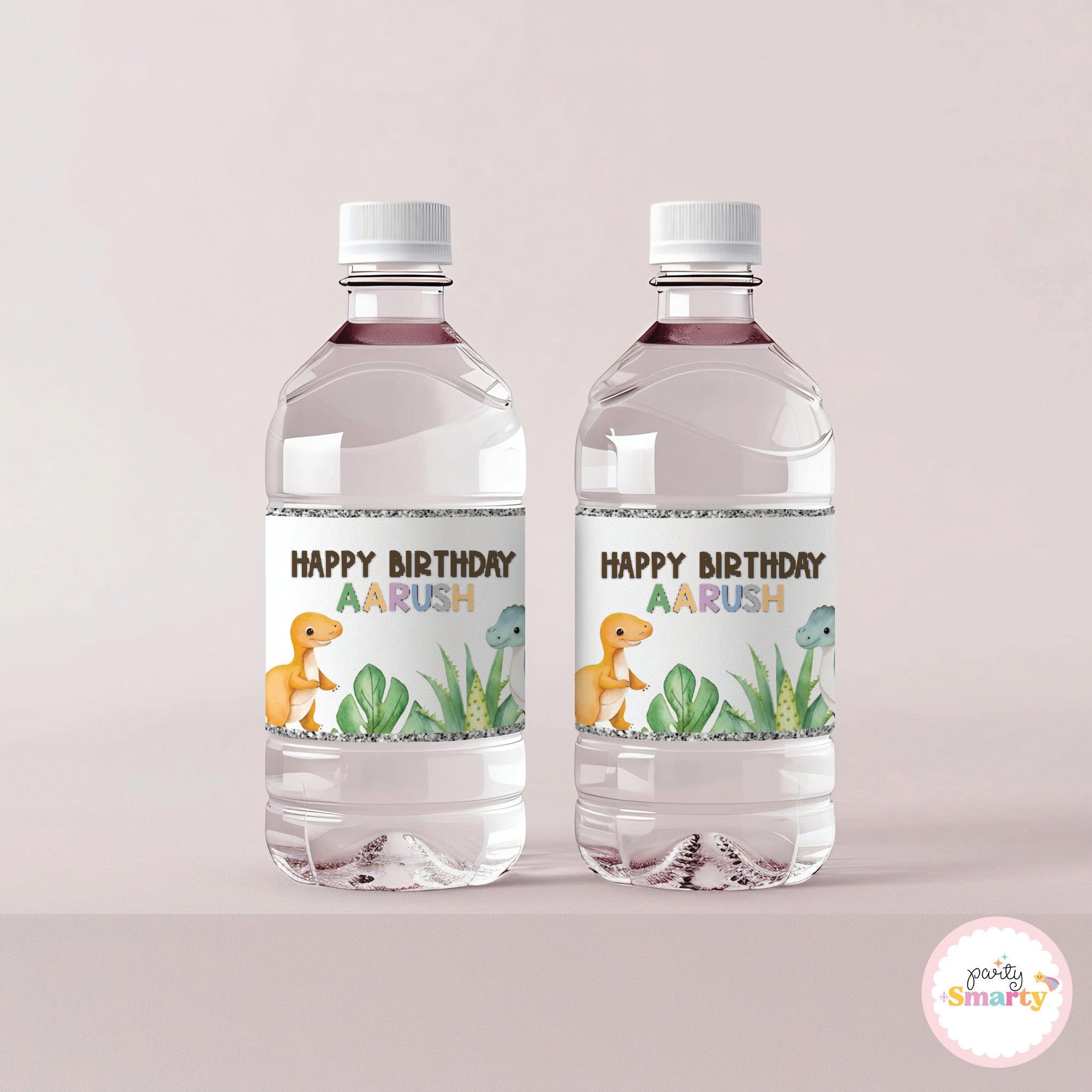 Birthday bottle labels